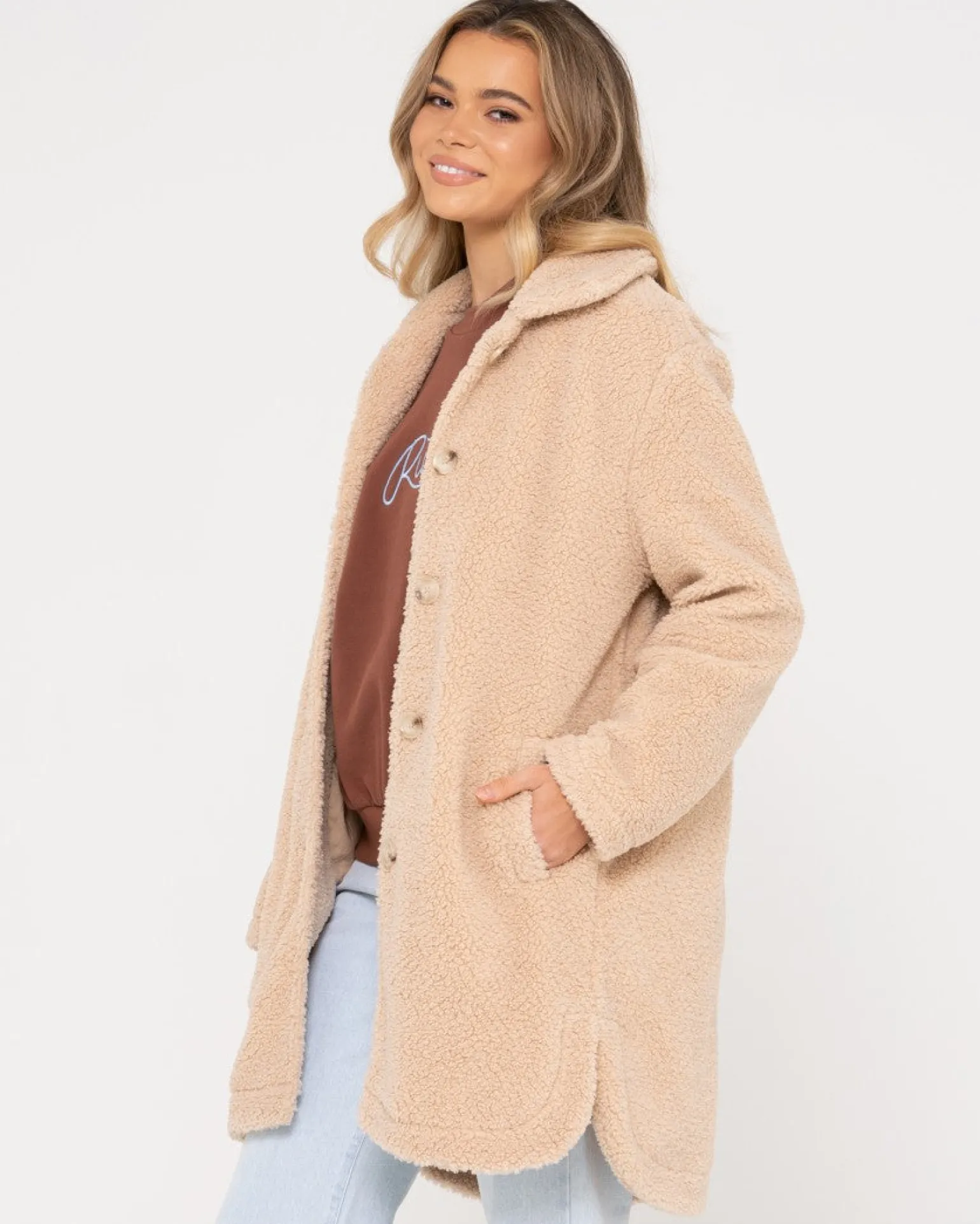 Abrigo Sherpa Largo Y Holgado Penelope>Rusty Store