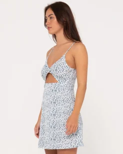 Balnear Minivestido Con Aberturas Y Estampado Floral><noscript><img width=