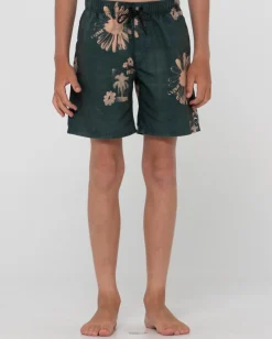 Boardshort Elastico Estampado Electric Sax Para Niños>Rusty Fashion