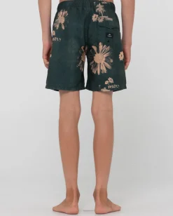 Boardshort Elastico Estampado Electric Sax Para Niños>Rusty Hot