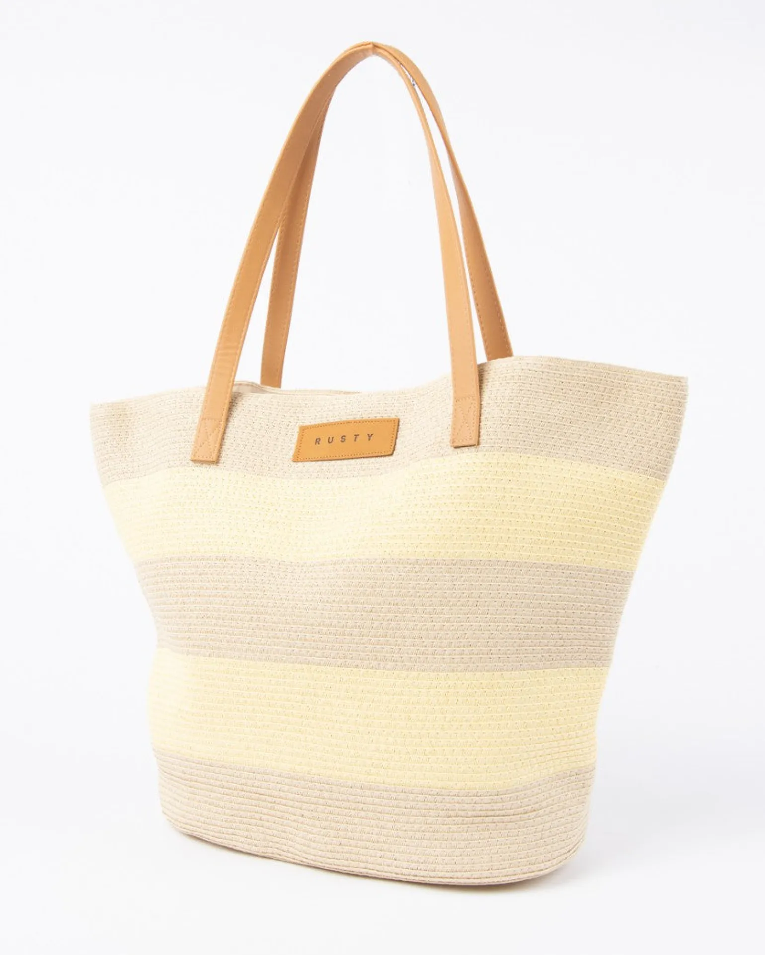 Bolso De Playa De Paja A Rayas Hailey>Rusty Shop