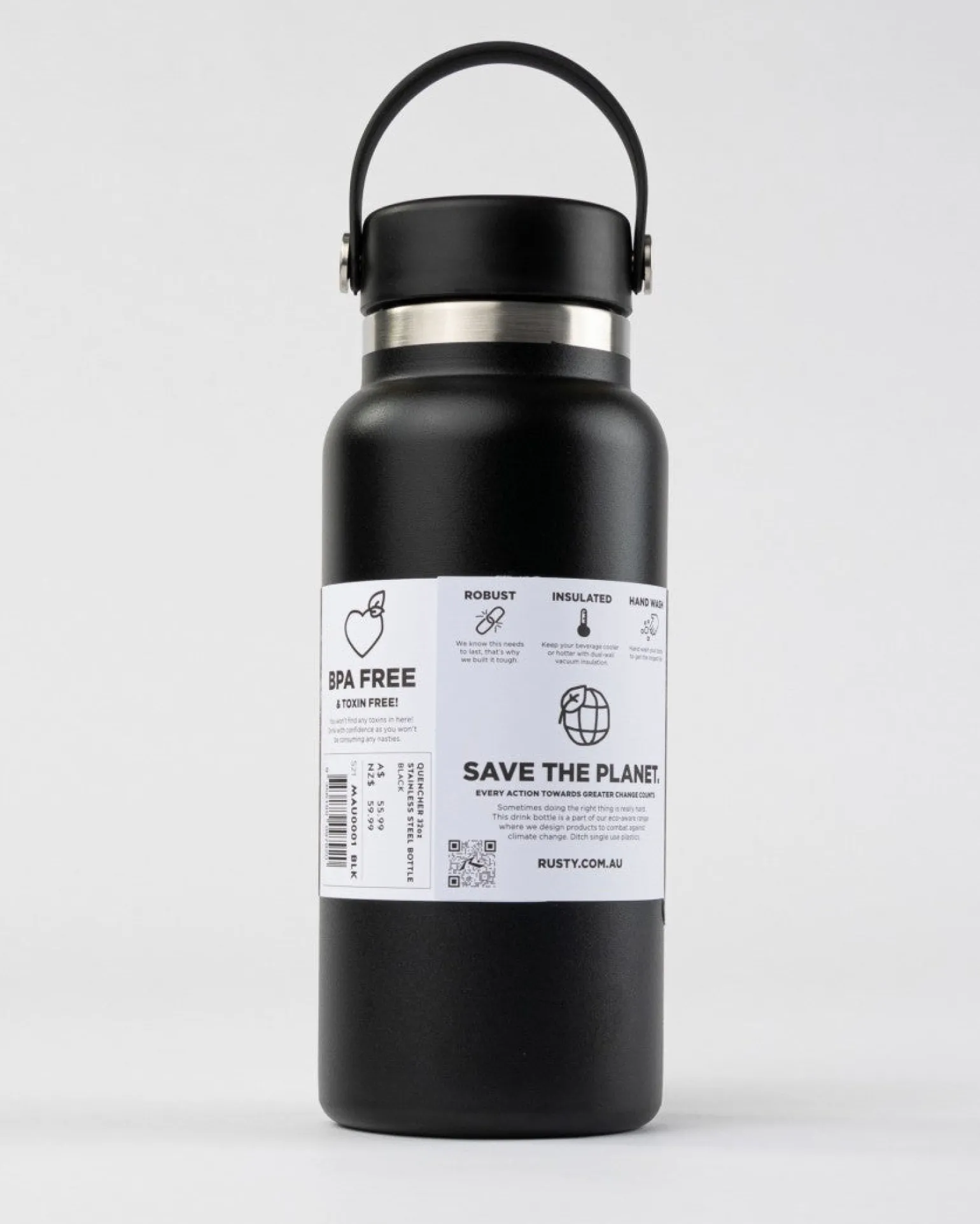 Botella De Acero Inoxidable Quencher De 32 Oz>Rusty Store