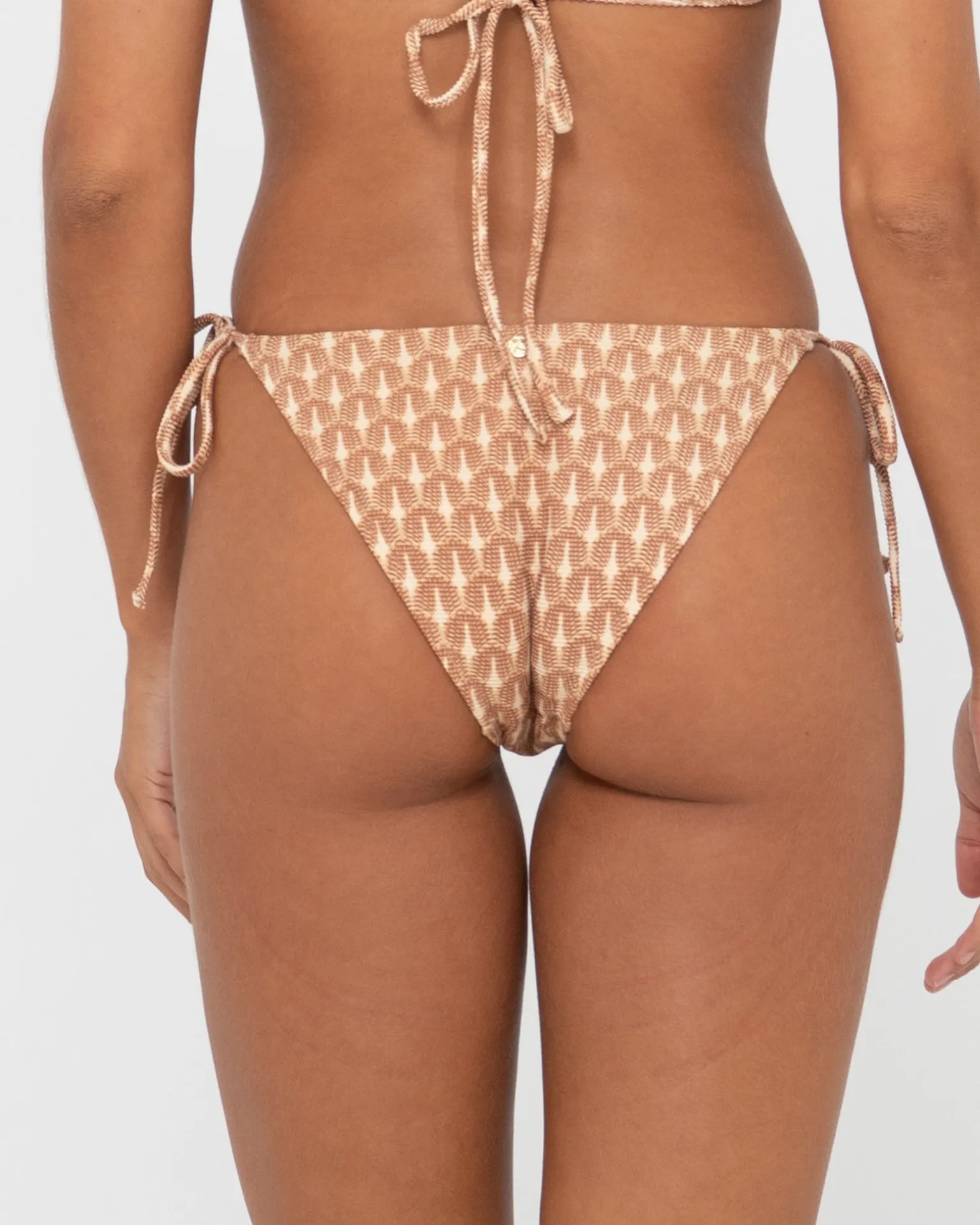 Braguita De Bikini A Media Pierna Con Estampado Panama Y Lazo Lateral>Rusty Best Sale