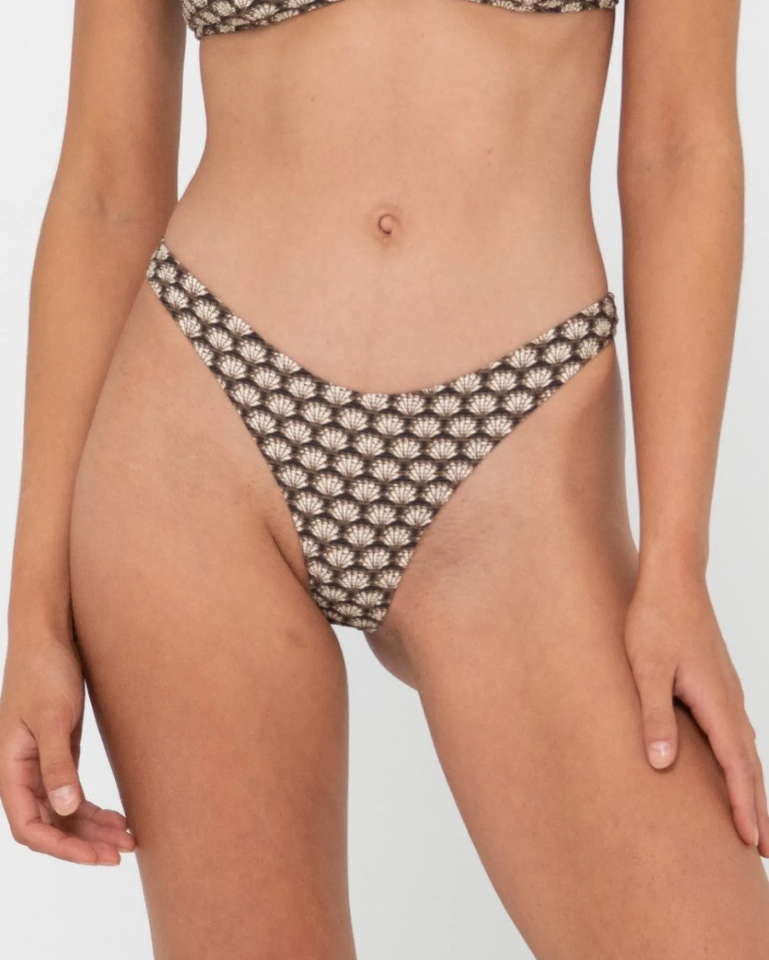Braguita De Bikini Brasilena Con Estampado De Conchas Sorrento>Rusty Clearance