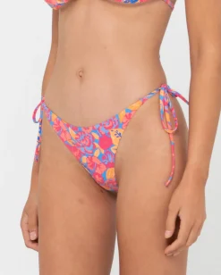 Braguitas De Bikini Brasilenas Con Lazo Lateral Y Estampado Rio Hibiscus><noscript><img width=