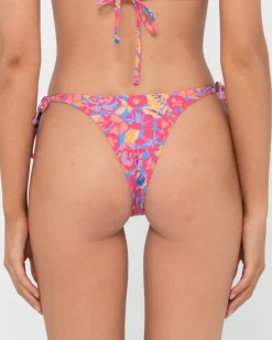 Braguitas De Bikini Brasilenas Con Lazo Lateral Y Estampado Rio Hibiscus><noscript><img width=