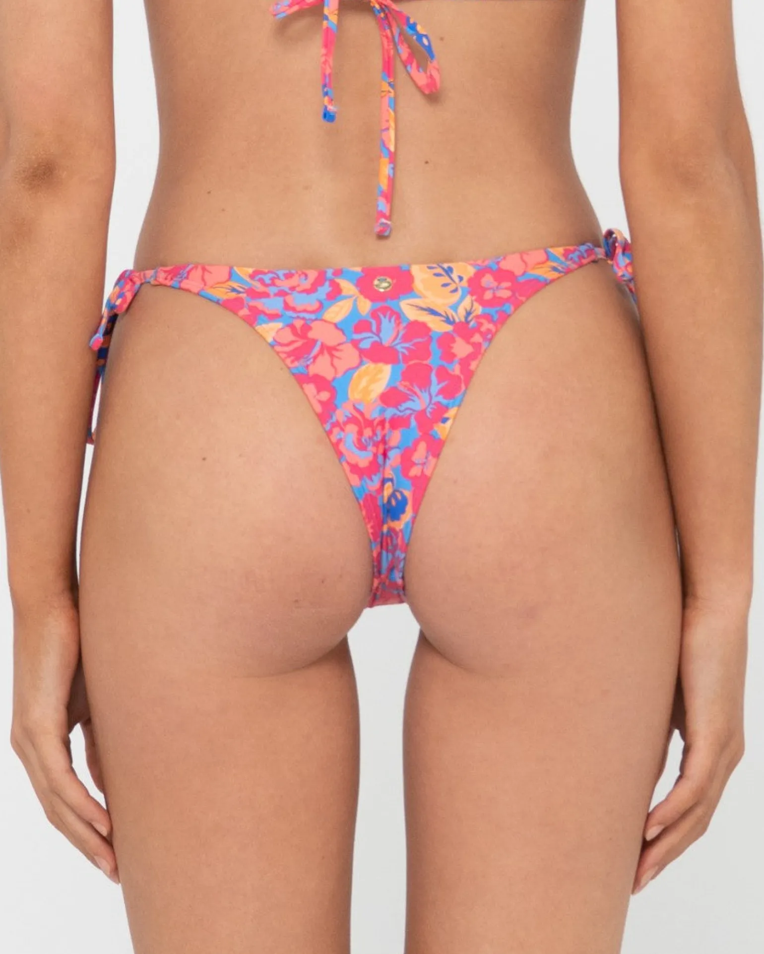 Braguitas De Bikini Brasilenas Con Lazo Lateral Y Estampado Rio Hibiscus>Rusty Best Sale