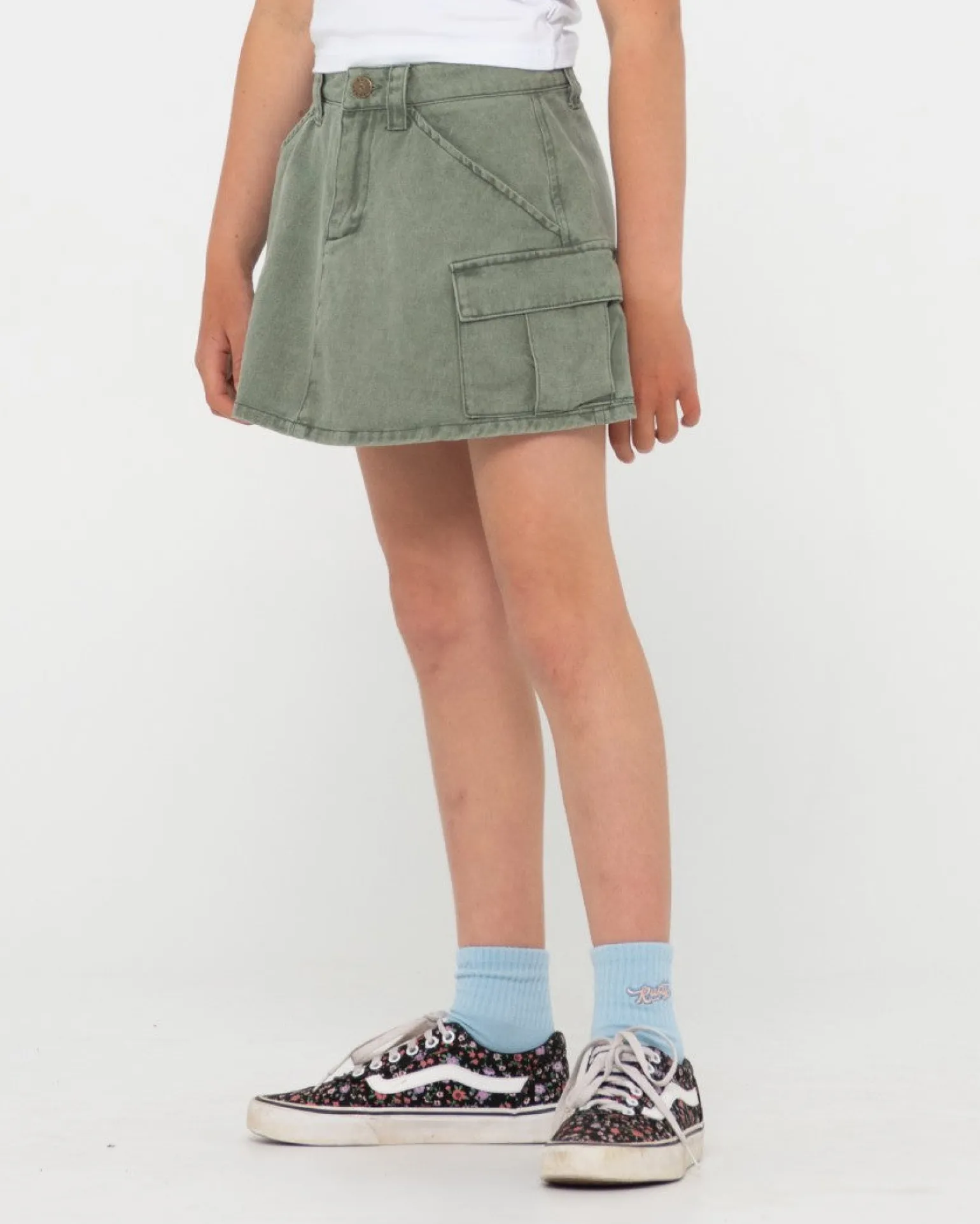 Brooks Falda Cargo De Sarga De Talle Bajo Para Ninas>Rusty Discount