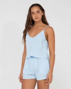 Cami Lencero Con Cuello En V De Agua Dulce><noscript><img width=