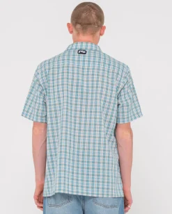 Camisa A Cuadros De Ajuste Relajado De Datsun><noscript><img width=