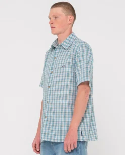 Camisa A Cuadros De Ajuste Relajado De Datsun><noscript><img width=