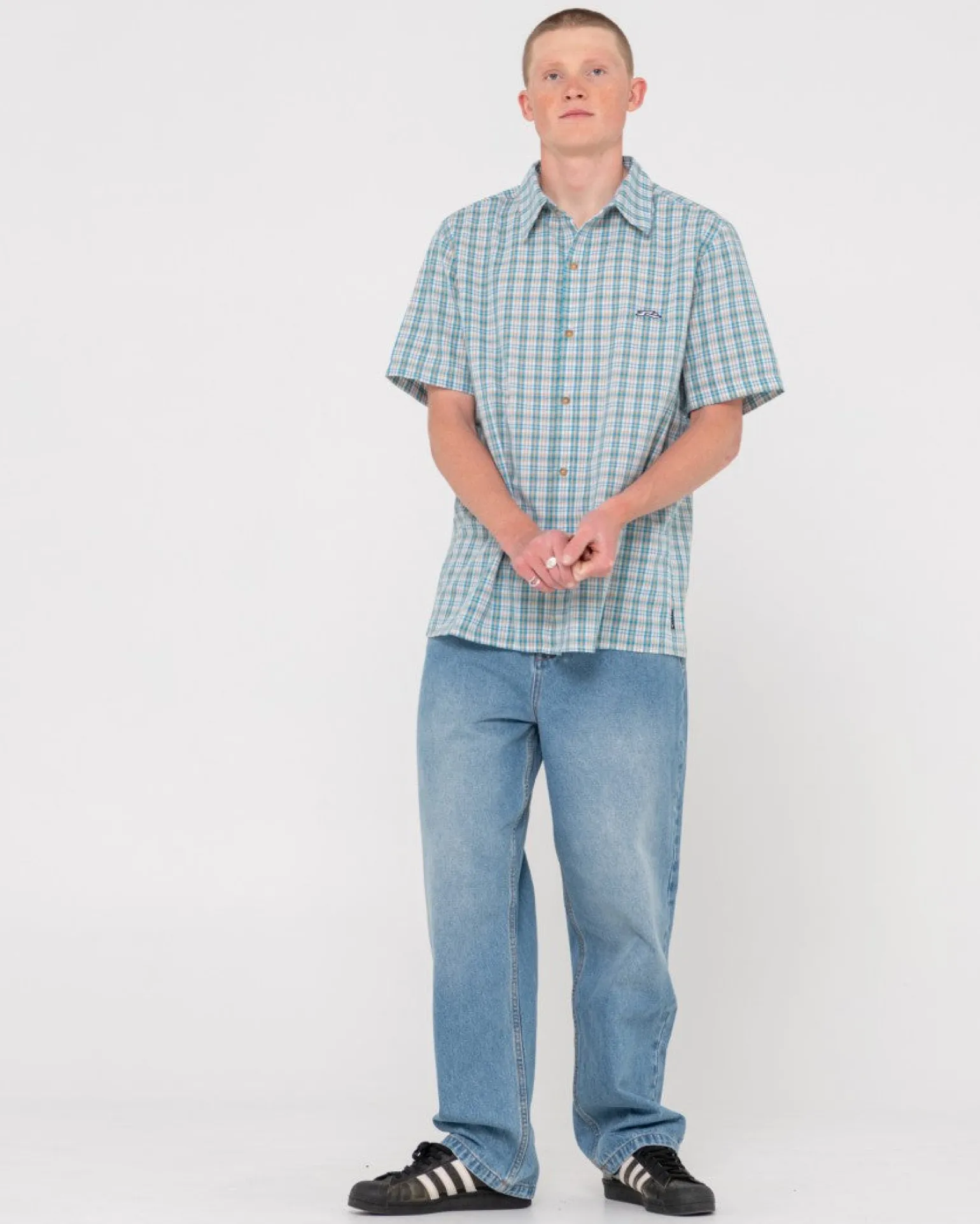 Camisa A Cuadros De Ajuste Relajado De Datsun>Rusty Store