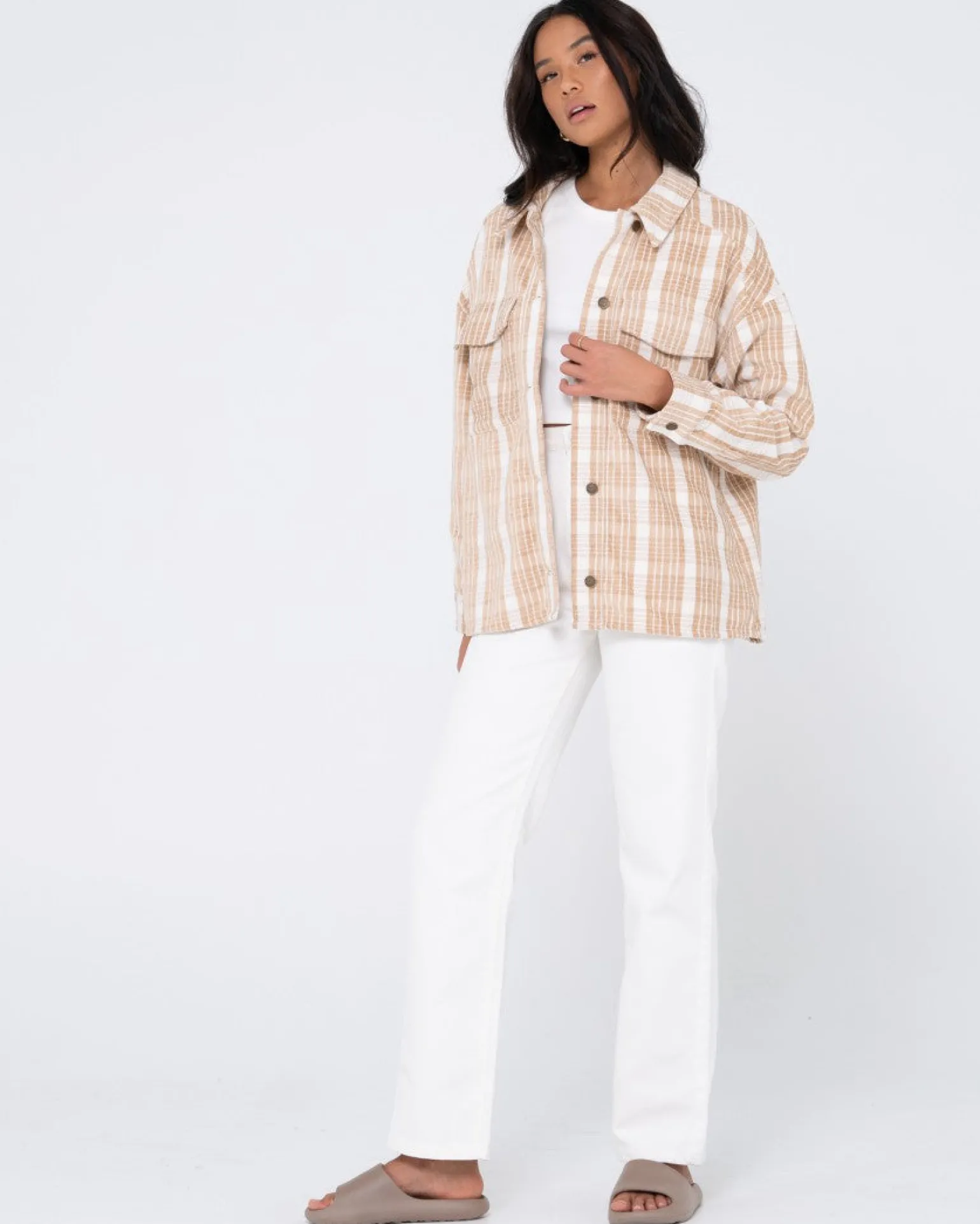 Camisa A Cuadros Extragrande Con Tallo>Rusty Sale