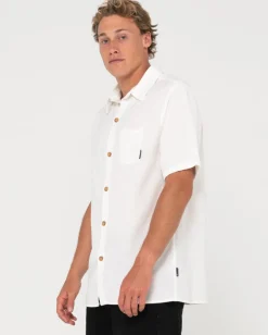 Camisa De Lino De Manga Corta Overtone><noscript><img width=