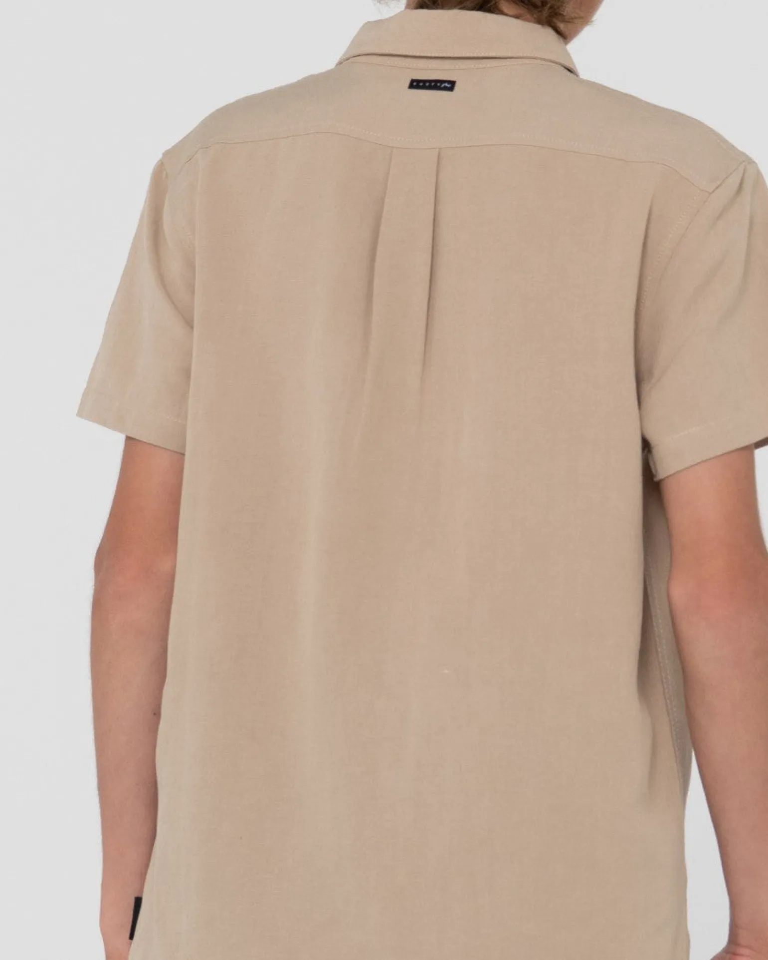 Camisa De Lino De Manga Corta Overtone Para Niños>Rusty Fashion