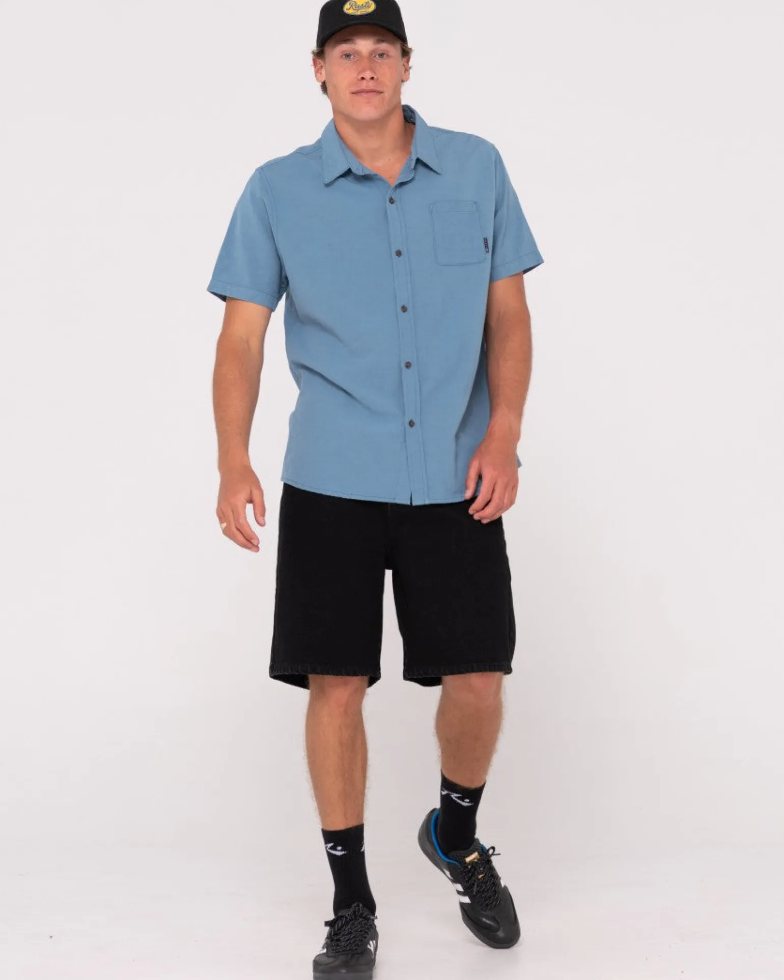 Camisa De Lino De Manga Corta Overtone Para Niños>Rusty Outlet