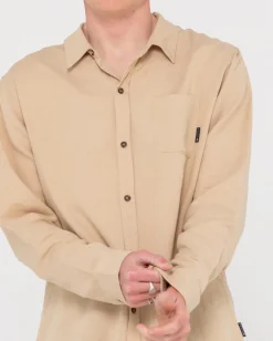 Camisa De Lino De Manga Larga Overtone><noscript><img width=