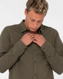 Camisa De Lino De Manga Larga Overtone><noscript><img width=