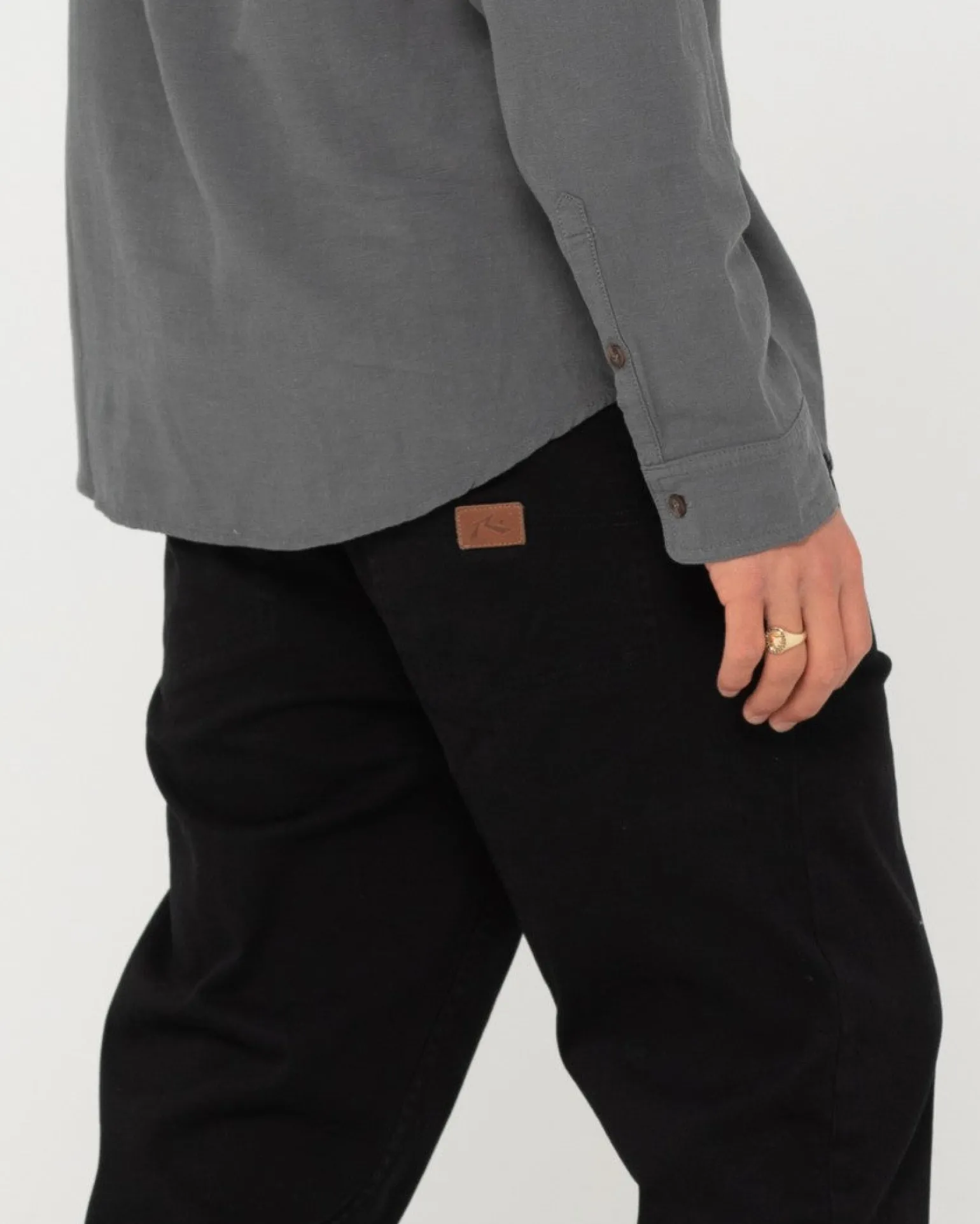 Camisa De Lino De Manga Larga Overtone>Rusty Best Sale