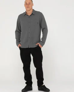 Camisa De Lino De Manga Larga Overtone><noscript><img width=