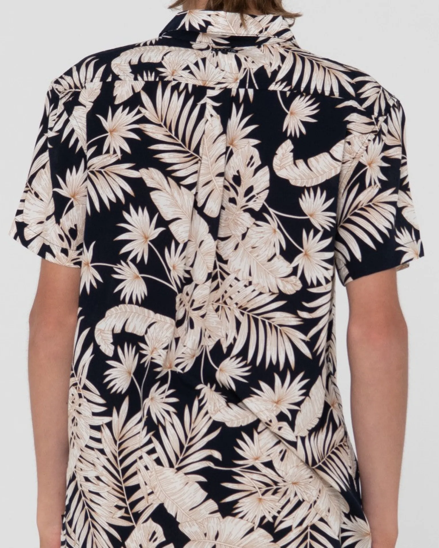 Camisa De Manga Corta Con Estampado Line Up Para Nino>Rusty Best Sale