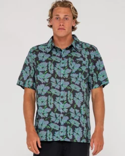 Camisa De Manga Corta De Ajuste Relajado Hi Viscus Ramie>Rusty Sale