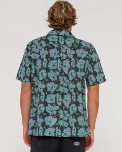 Camisa De Manga Corta De Ajuste Relajado Hi Viscus Ramie>Rusty Sale