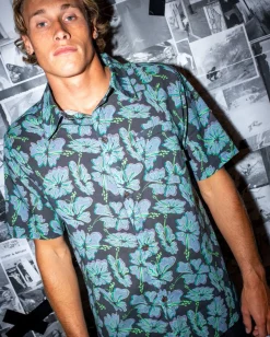 Camisa De Manga Corta De Ajuste Relajado Hi Viscus Ramie><noscript><img width=