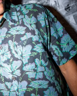 Camisa De Manga Corta De Ajuste Relajado Hi Viscus Ramie><noscript><img width=