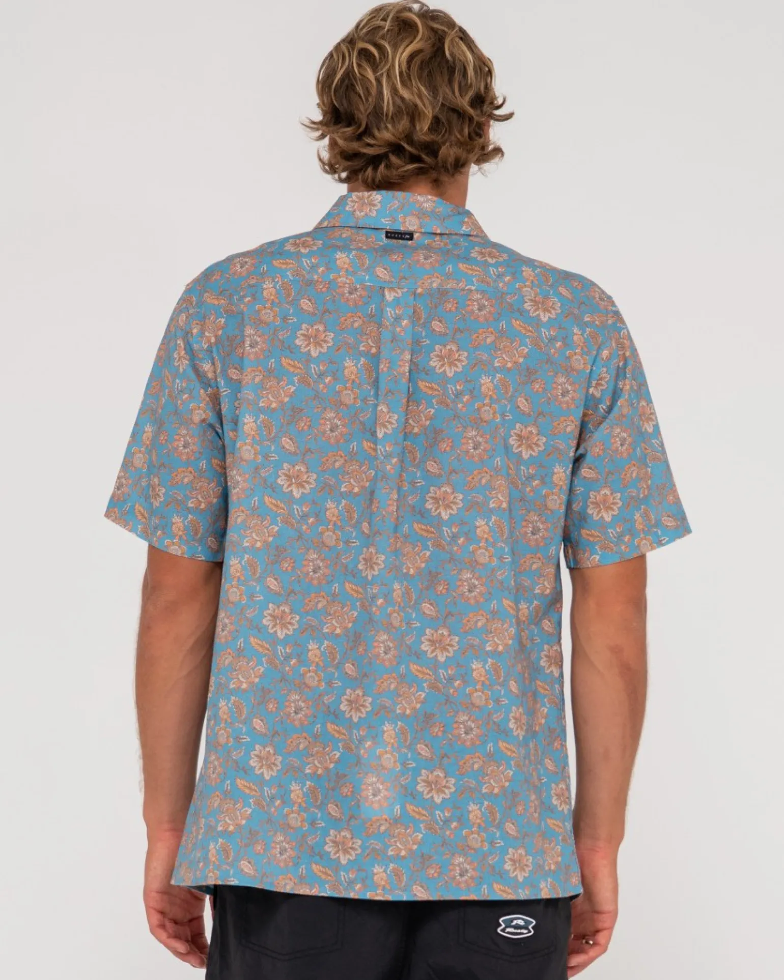 Camisa De Manga Corta De Corte Relajado Mosaic Ramie>Rusty Outlet