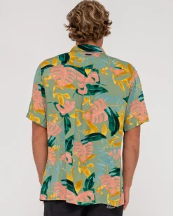 Camisa De Manga Corta De Corte Relajado Pastel Paradise>Rusty Discount