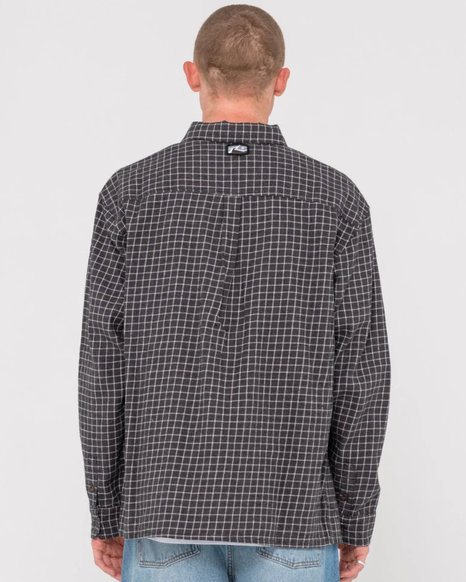 Camisa De Manga Larga A Cuadros Relajados De Datsun>Rusty Sale