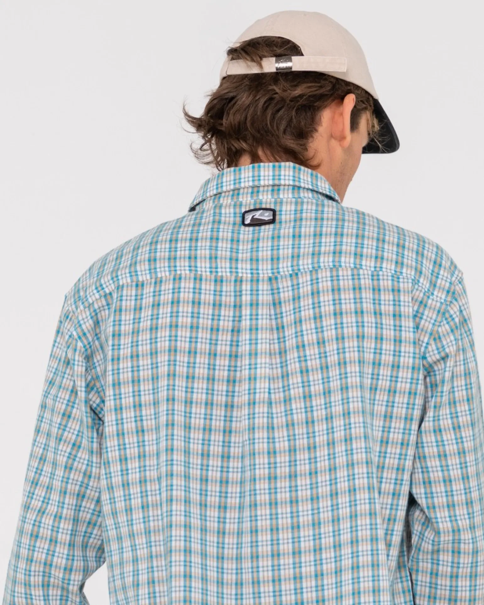 Camisa De Manga Larga A Cuadros Relajados De Datsun>Rusty Clearance