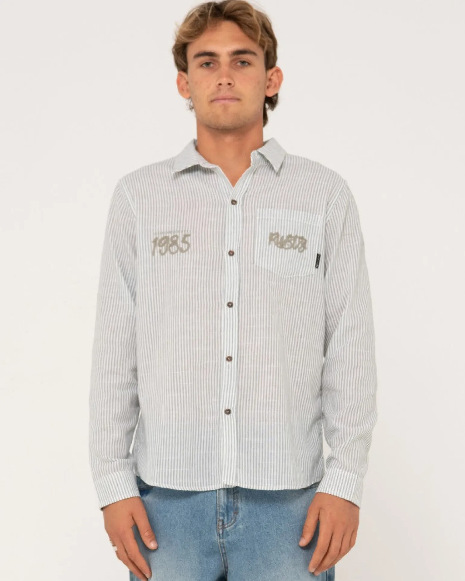 Camisa De Manga Larga De Lino Boat Day>Rusty Fashion