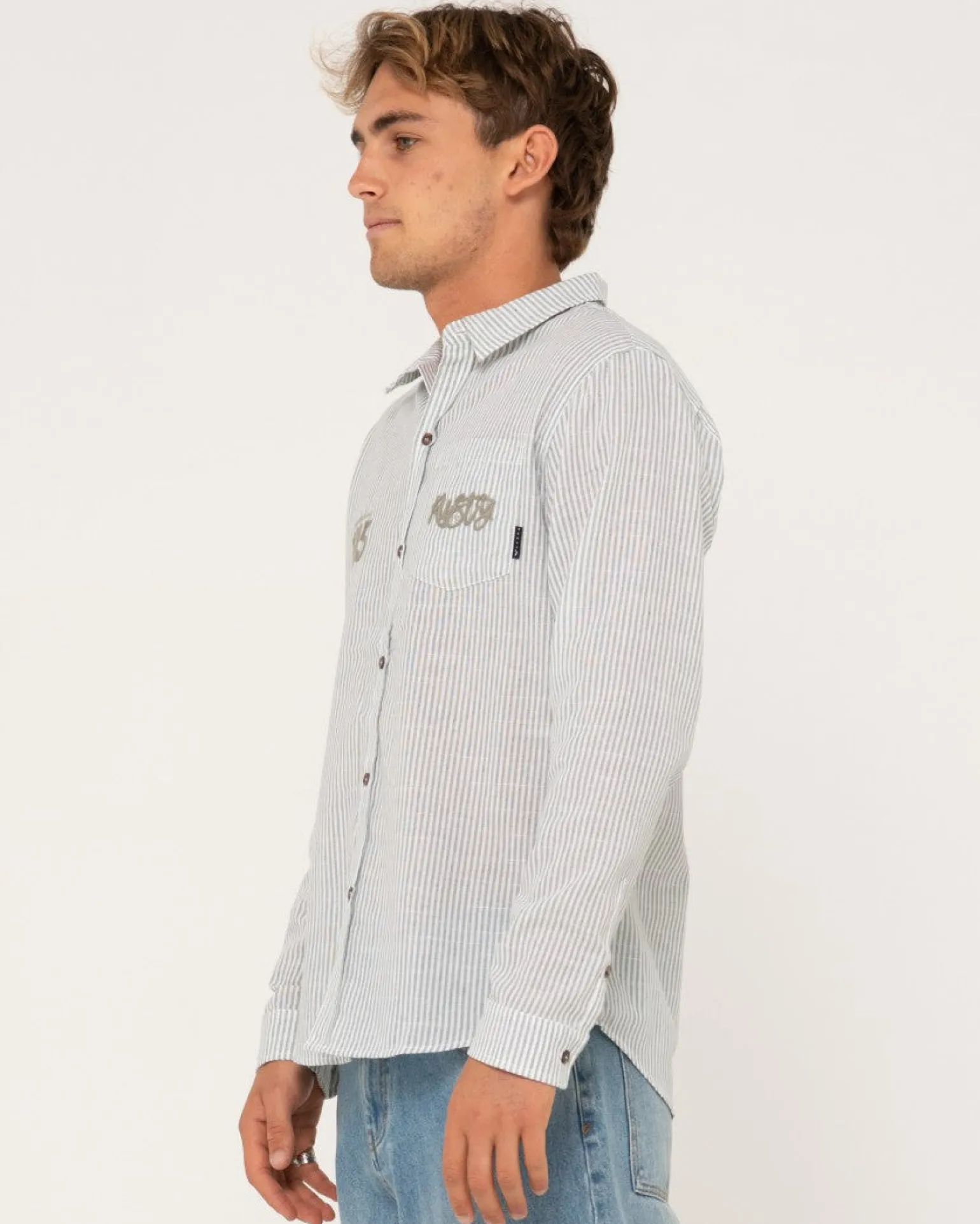 Camisa De Manga Larga De Lino Boat Day>Rusty Fashion