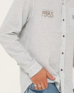 Camisa De Manga Larga De Lino Boat Day><noscript><img width=