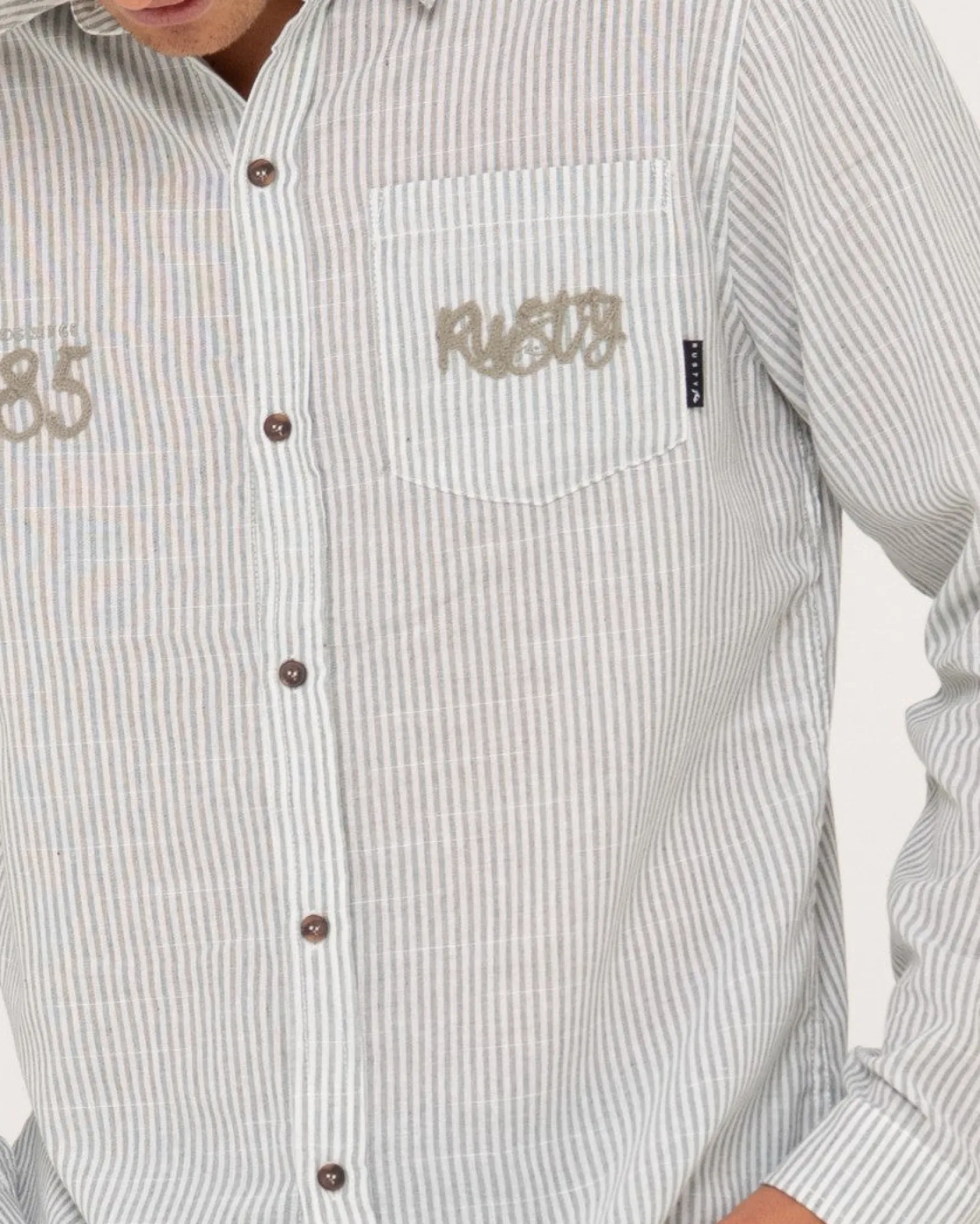 Camisa De Manga Larga De Lino Boat Day>Rusty Fashion