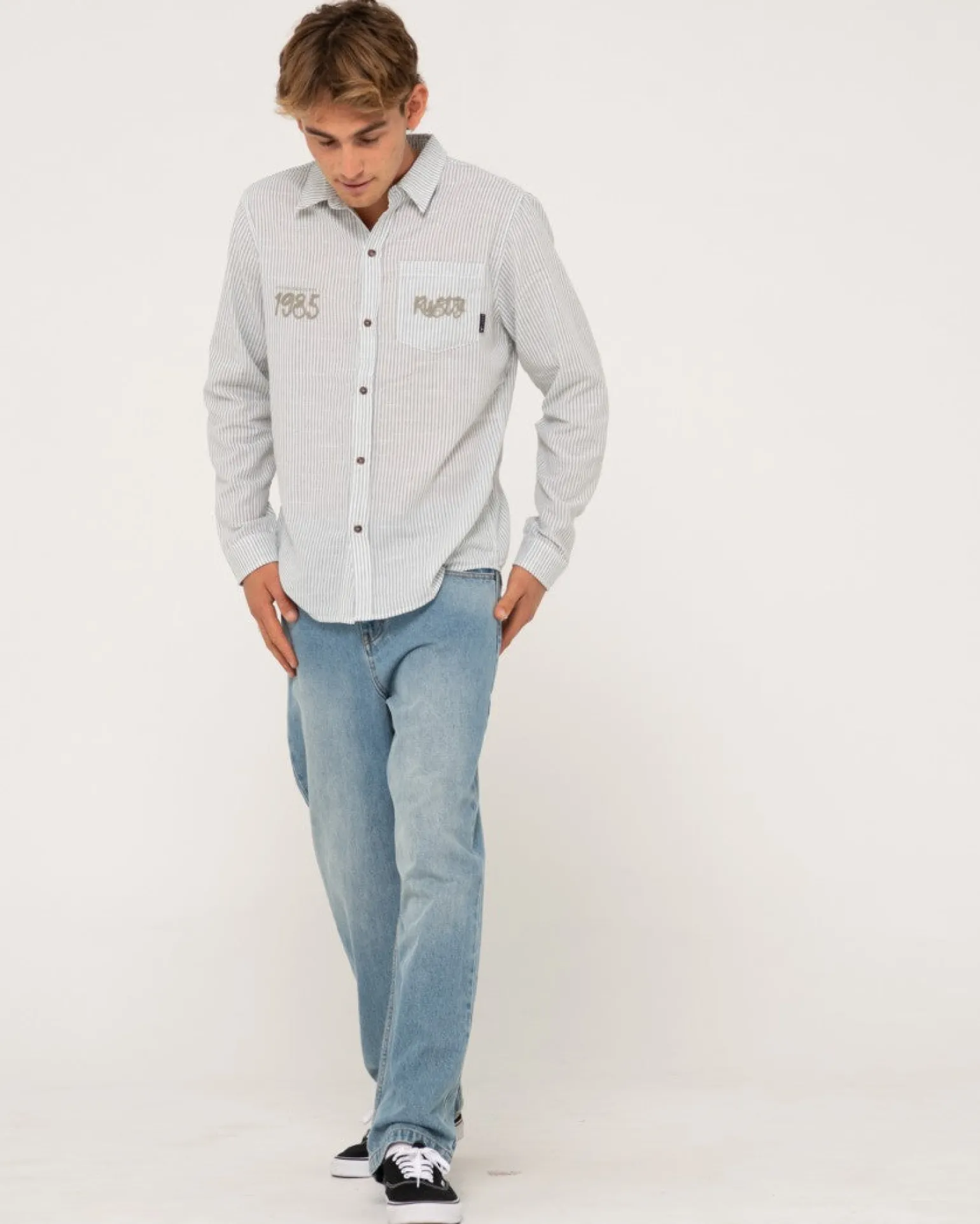 Camisa De Manga Larga De Lino Boat Day>Rusty Fashion