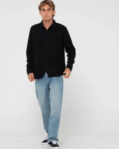 Camisa De Manga Larga De Lino Yuma><noscript><img width=