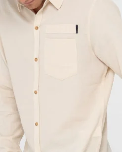 Camisa De Manga Larga De Lino Yuma><noscript><img width=