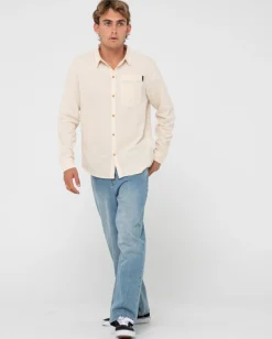 Camisa De Manga Larga De Lino Yuma><noscript><img width=