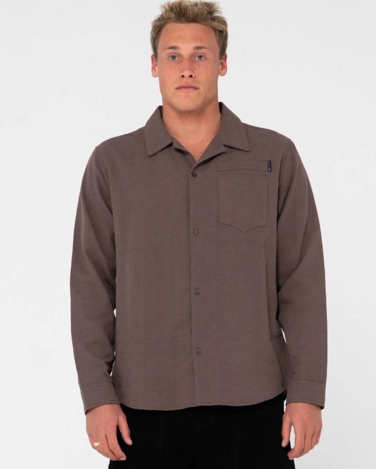 Camisa De Manga Larga De Lino Yuma>Rusty Clearance