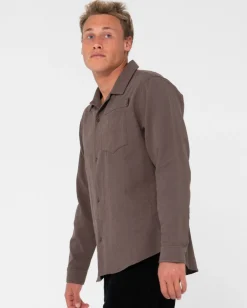 Camisa De Manga Larga De Lino Yuma><noscript><img width=