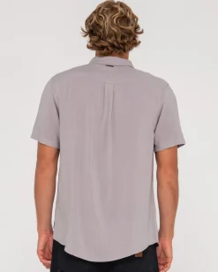 Camisa De Rayon De Manga Corta Razor Blade>Rusty Shop