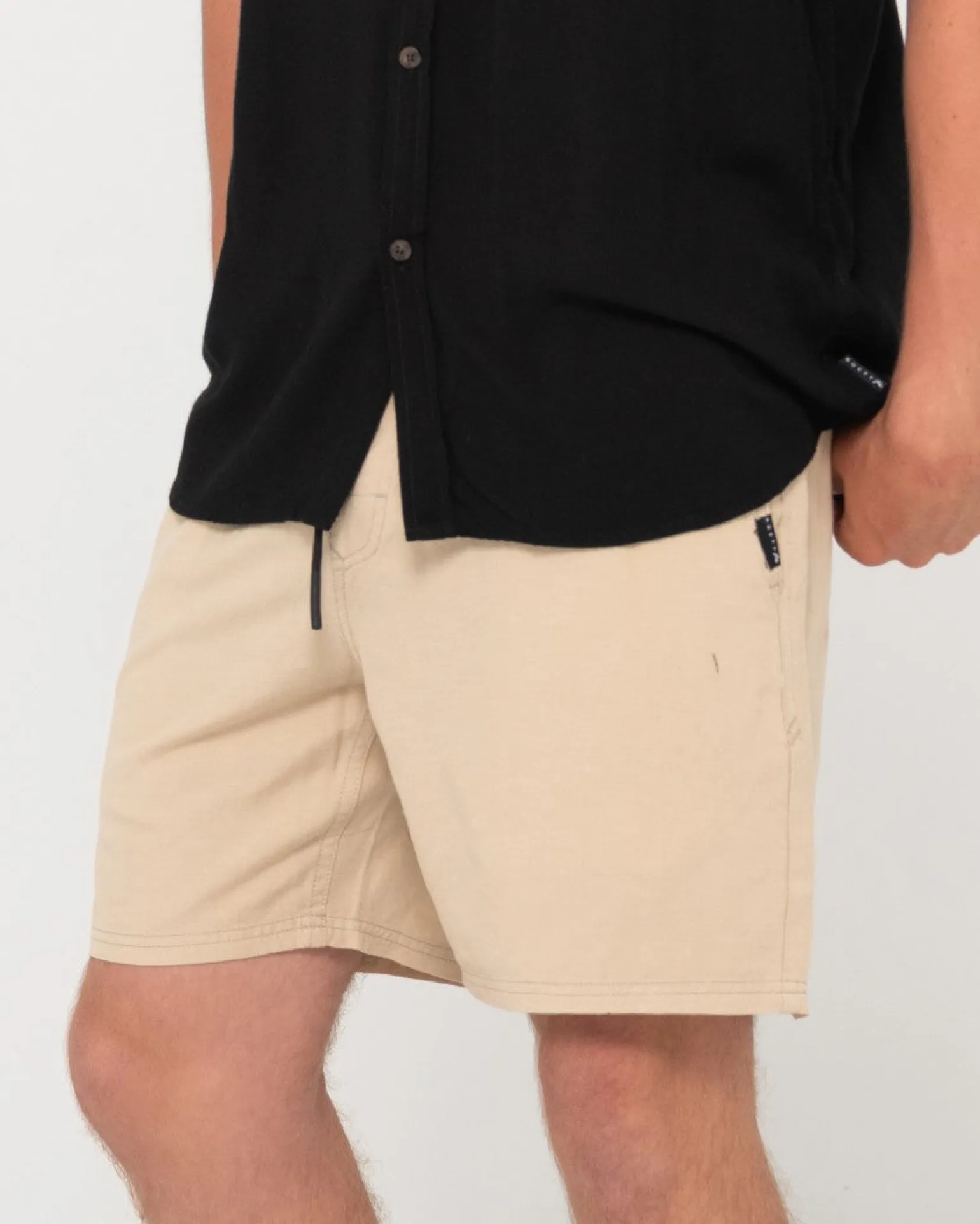 Camisa De Rayon De Manga Corta Razor Blade>Rusty Hot