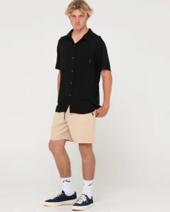 Camisa De Rayon De Manga Corta Razor Blade><noscript><img width=