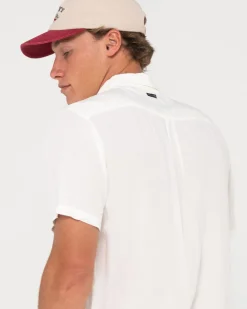 Camisa De Rayon De Manga Corta Razor Blade><noscript><img width=