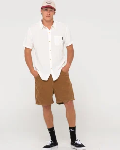 Camisa De Rayon De Manga Corta Razor Blade><noscript><img width=