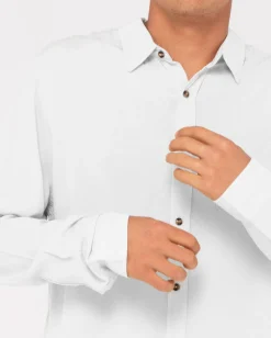 Camisa De Rayon De Manga Larga Razor><noscript><img width=
