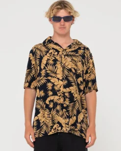 Camisa Estampada De Manga Corta Night Swim>Rusty Clearance